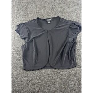 Perceptions NY - Cropped‎ Black Accent Style Jacket